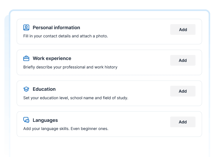 Resume section and tips from recruiters